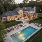 real-estate-with-pool-view-from-a-drone